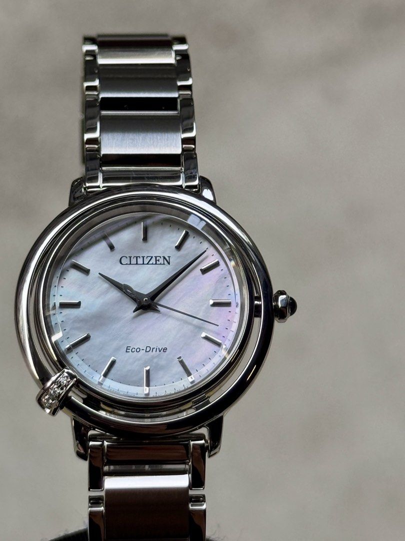 Brand New Citizen L Lady’s Eco-Drive Pearl Dial Watch EM1090-60D