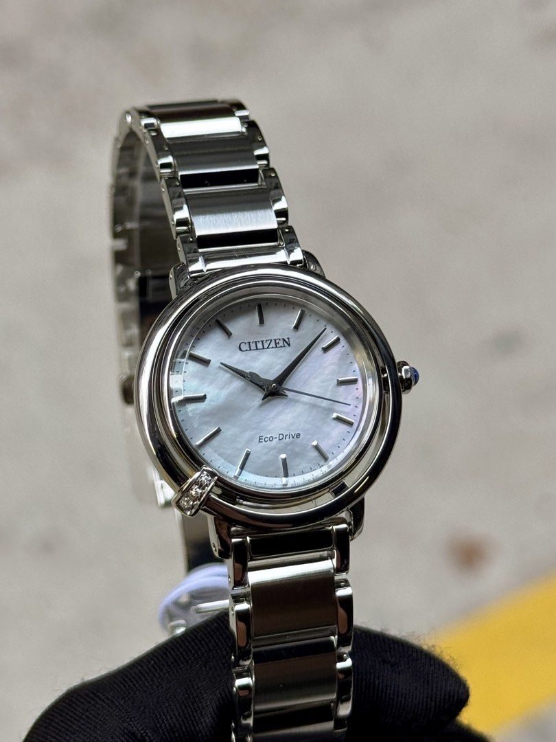 Brand New Citizen L Lady’s Eco-Drive Pearl Dial Watch EM1090-60D