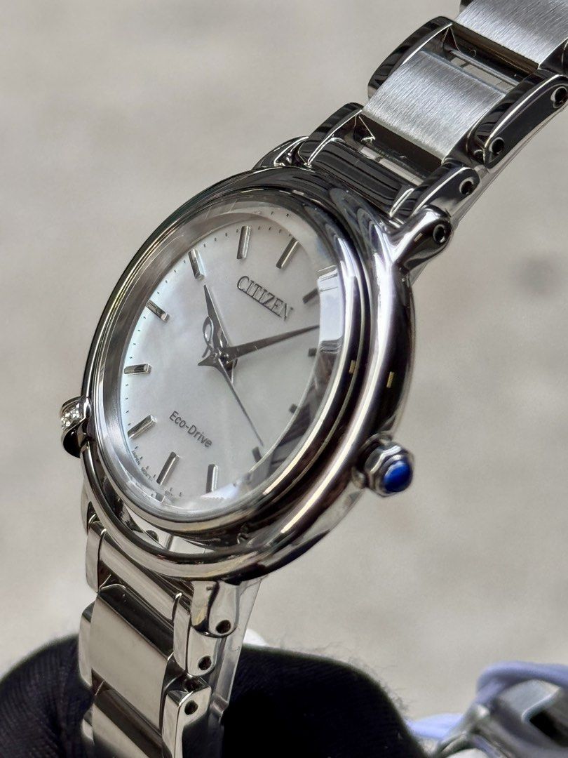 Brand New Citizen L Lady’s Eco-Drive Pearl Dial Watch EM1090-60D