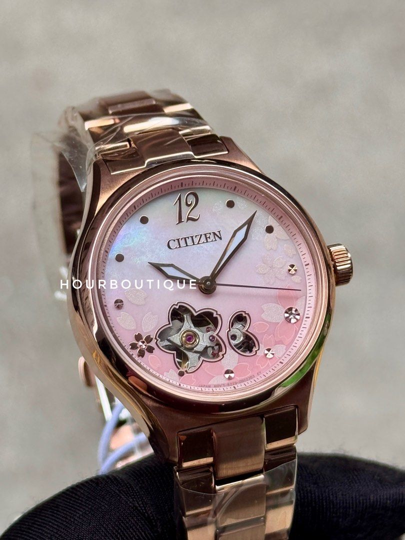 Brand New Citizen Lady’s Sakura Open Heart Automatic Watch PC1017-88Y
