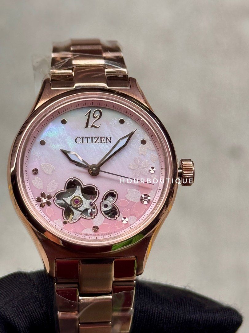 Brand New Citizen Lady’s Sakura Open Heart Automatic Watch PC1017-88Y