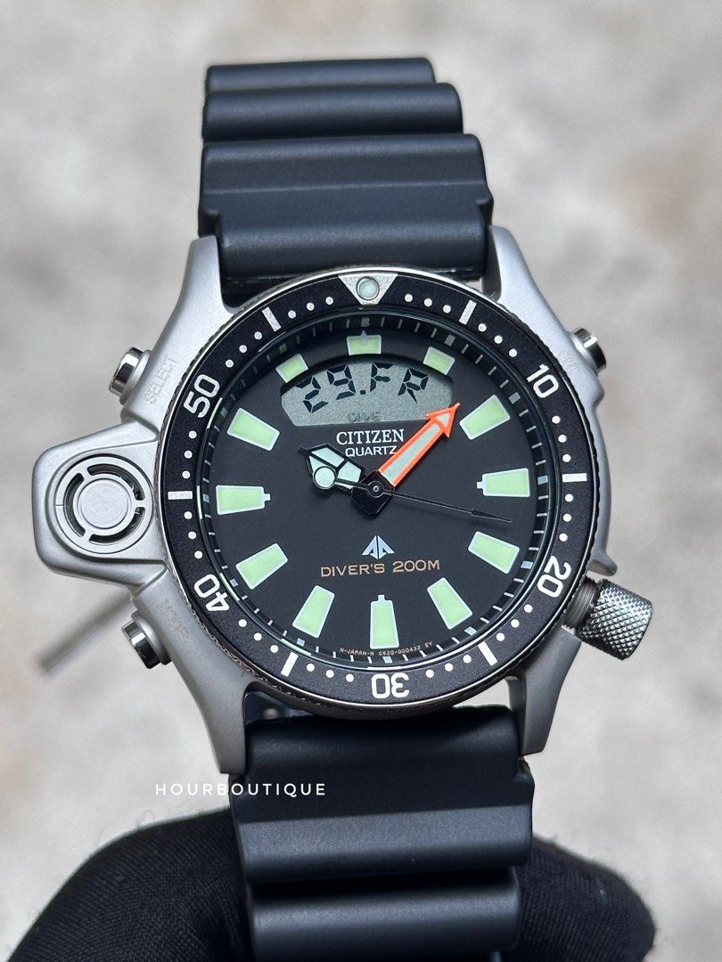 Brand New Citizen ProMaster AquaLand Black Dial Divers Watch JP2000-06E