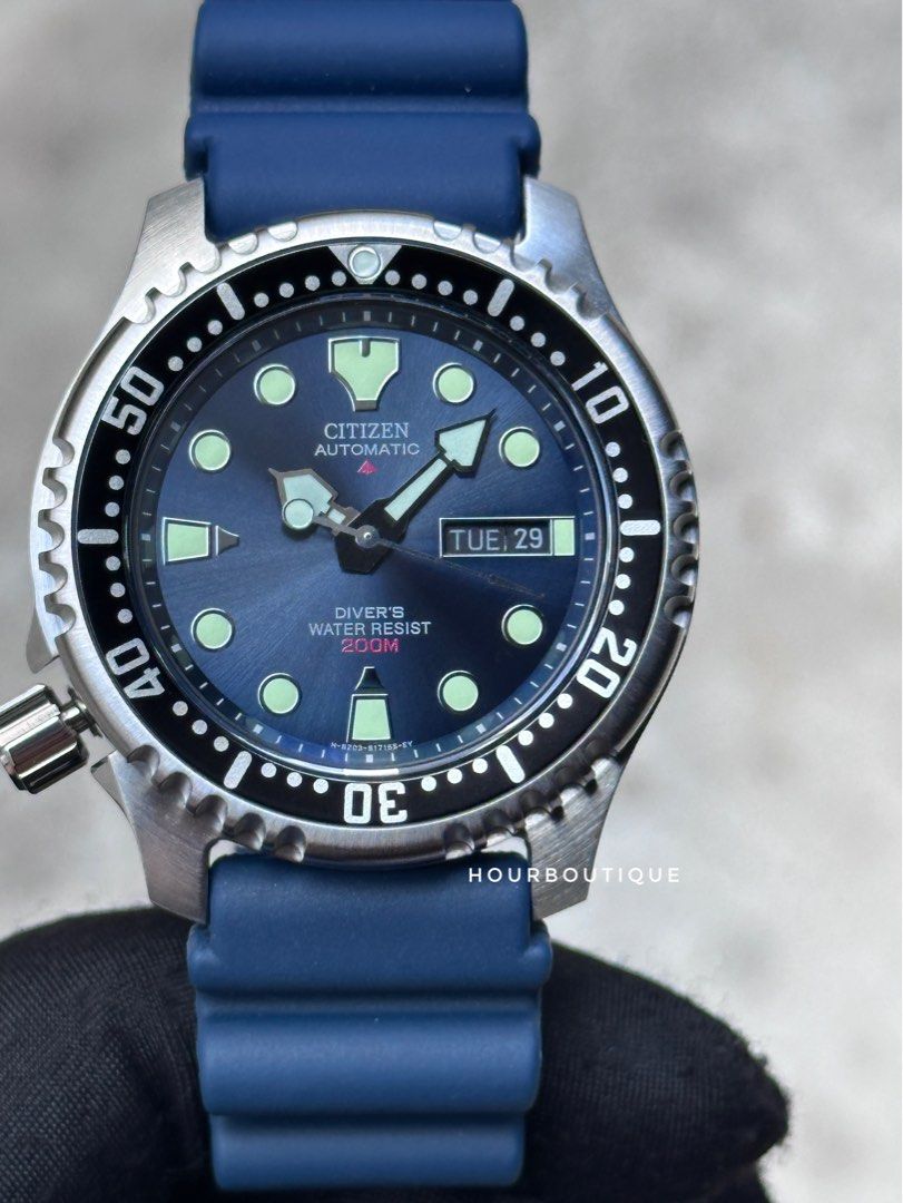 Brand New Citizen ProMaster Blue Sunray Dial Automatic Divers NY0040-17L