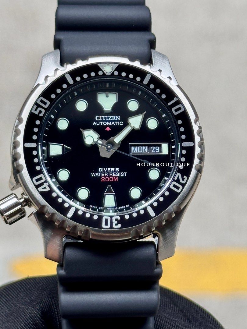 Brand New Citizen ProMaster Black Dial Automatic Divers Watch NY0040-09E