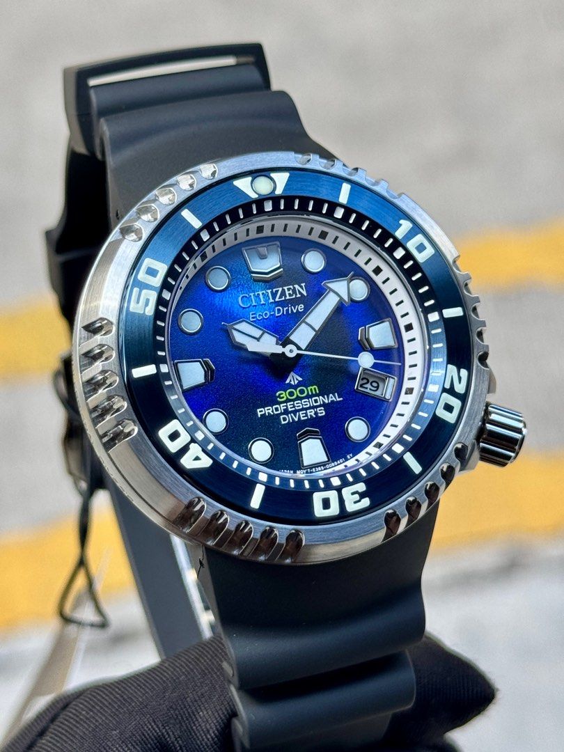 Brand New Citizen ProMaster Coral Blue Dial Eco- Drive Divers Watch BN1025-08L