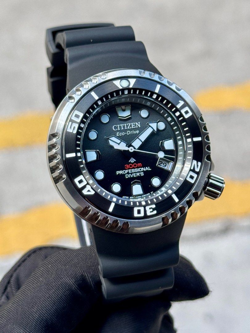 Brand New Citizen ProMaster Eco-Drive Black Dial Divers Watch BN1024-01E