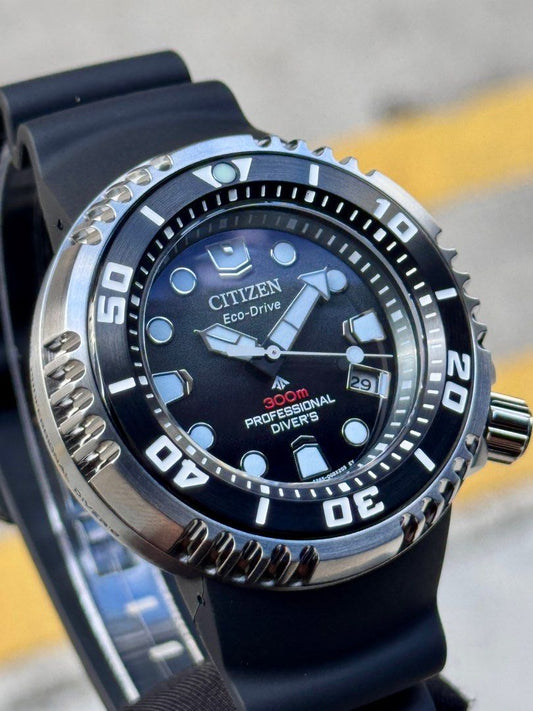 Brand New Citizen ProMaster Eco-Drive Black Dial Divers Watch BN1024-01E
