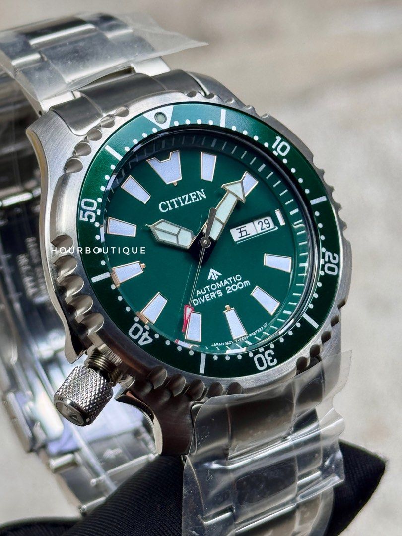 Brand New Citizen ProMaster Fugu Green Dial Automatic Divers Watch NY0099-81X
