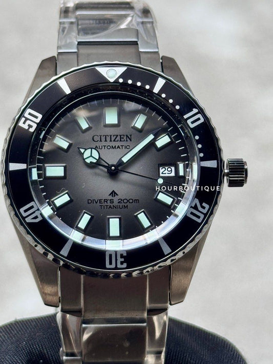 Brand New Citizen ProMaster Fujitsubo Marine Black PVD Titanium Case Automatic Divers Watch NB6025-59H