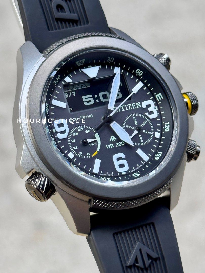 Brand New Citizen ProMaster Land Black Dial FieldWatch JV1005-07W