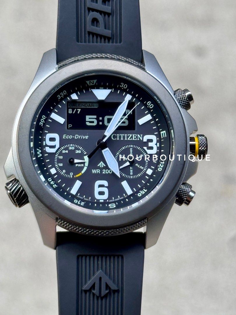 Brand New Citizen ProMaster Land Black Dial FieldWatch JV1005-07W