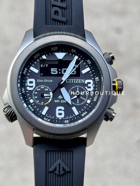 Brand New Citizen ProMaster Land Black Dial FieldWatch JV1005-07W