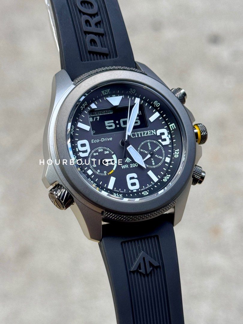 Brand New Citizen ProMaster Land Black Dial FieldWatch JV1005-07W