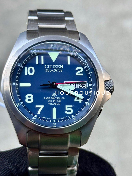 Brand New Citizen ProMaster Super Titanium Blue Dial FieldWatch AT6080-53L