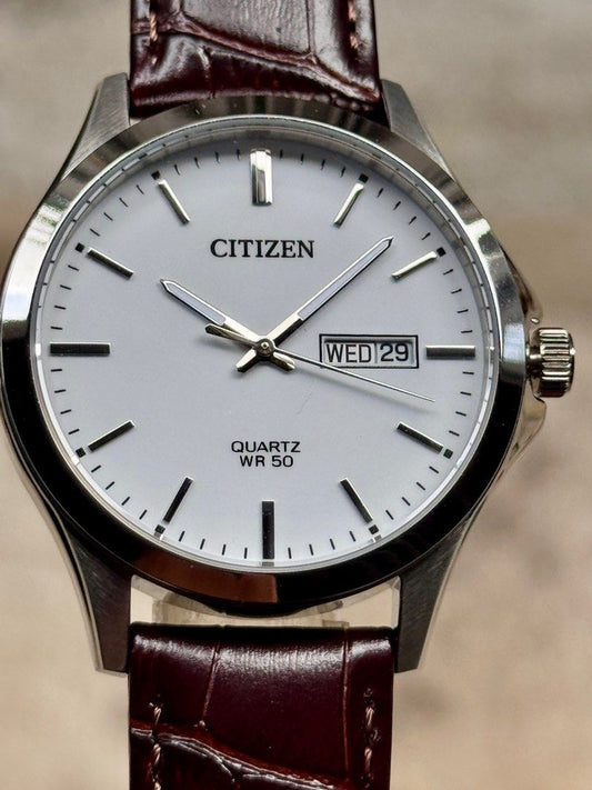 Brand New Citizen Quartz White Dial Casual Watch BF2001-12A
