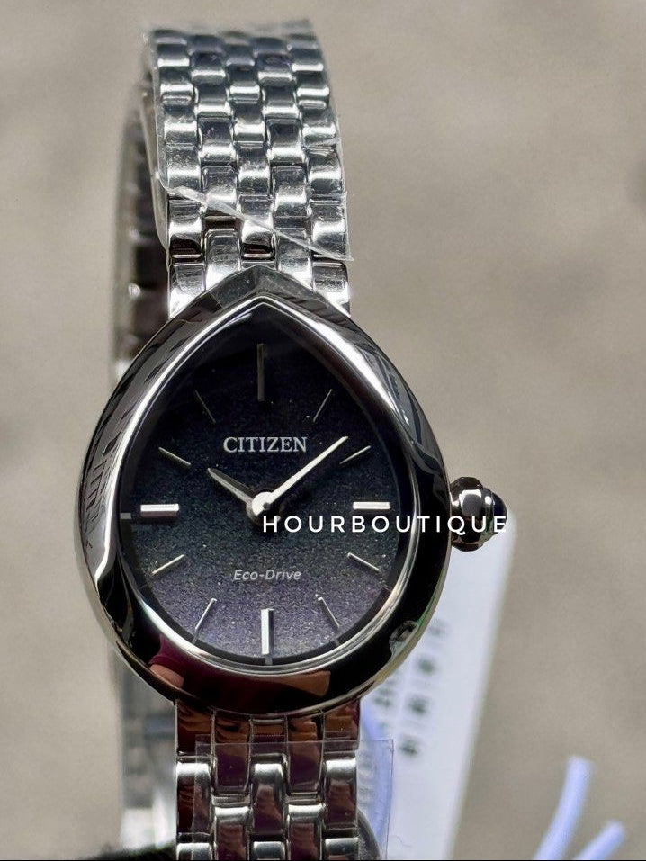 Brand New Citizen Rainell Solar Powered Gradient Black Dial Lady’s Watch EX1550-54E