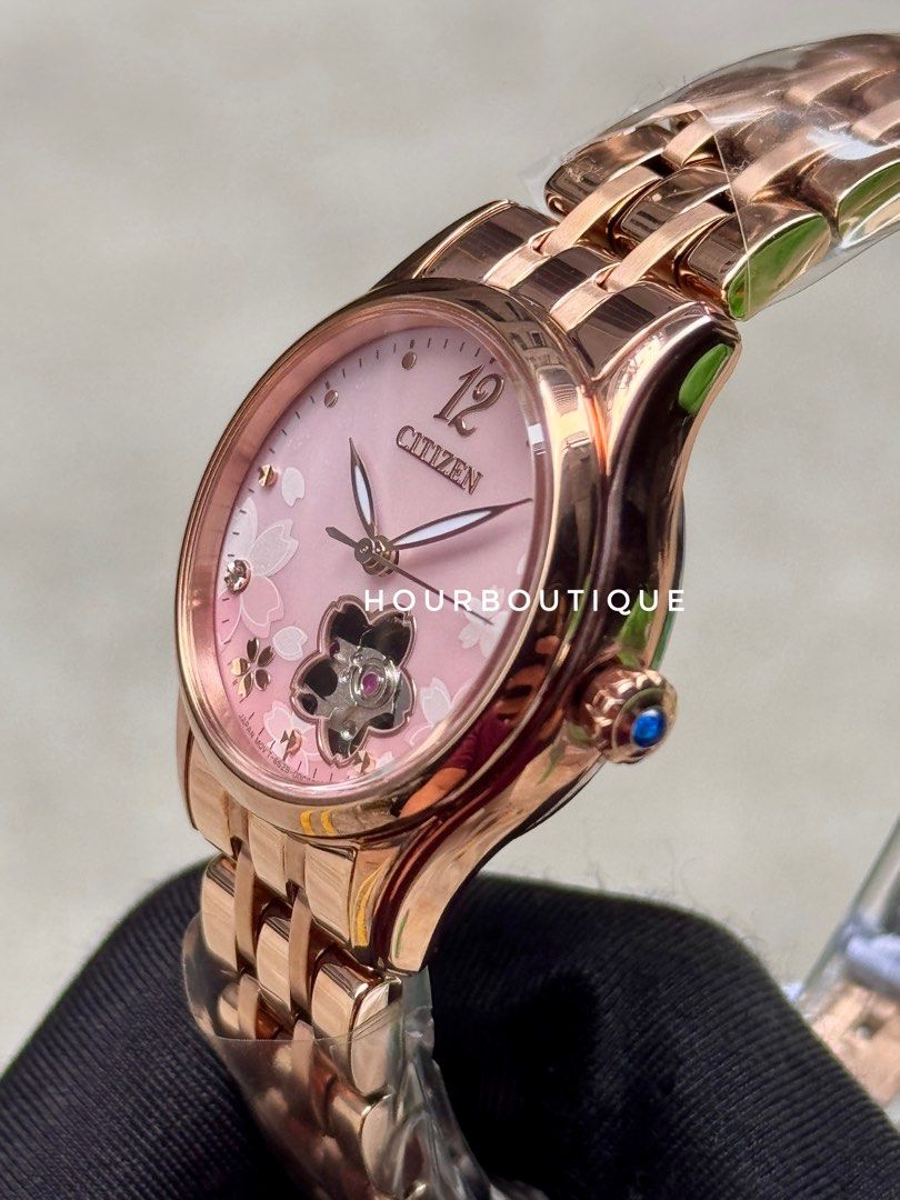 Brand New Citizen Sakura Dial Open Heart Automatic Watch PR1024-82Y