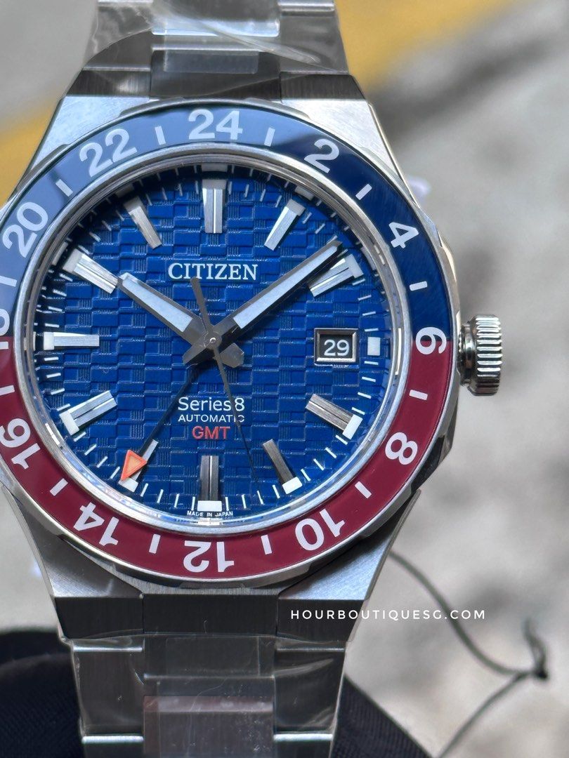 Brand New Citizen Series 8 GMT Pepsi Automatic Watch NB6030-59L