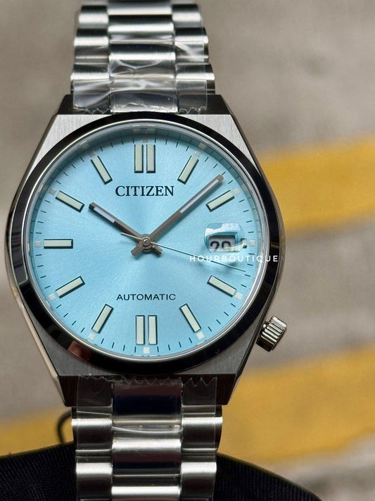 Brand New Citizen Tsuyosa 37mm Ice Blue Dial Automatic Watch NJ0200-05L