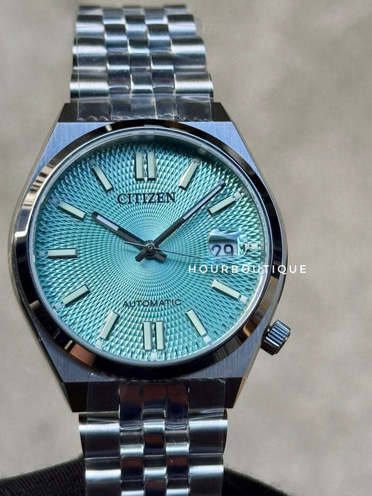 Brand New Citizen Tsuyosa Ice Blue Guilloche Dial Automatic Watch NK0030-51X