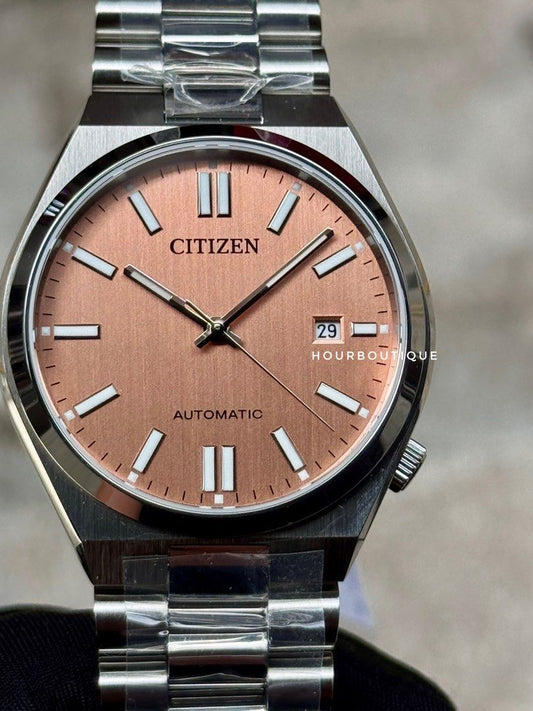 Brand New Citizen Tsuyosa Europe Exclusive Brushed Beige Dial Automatic Watch NJ0159-86Z