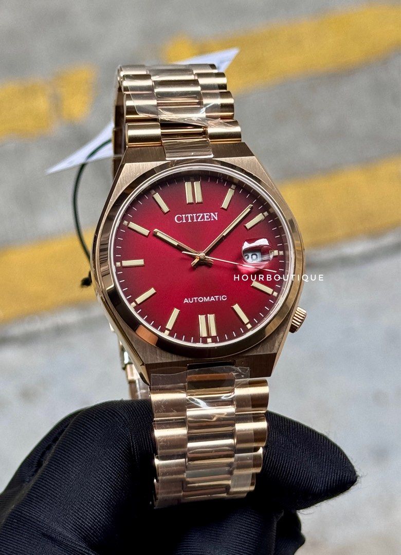 Brand New Citizen Tsuyosa Rose Gold Case with Red dial Automatic Watch NJ0153-82X