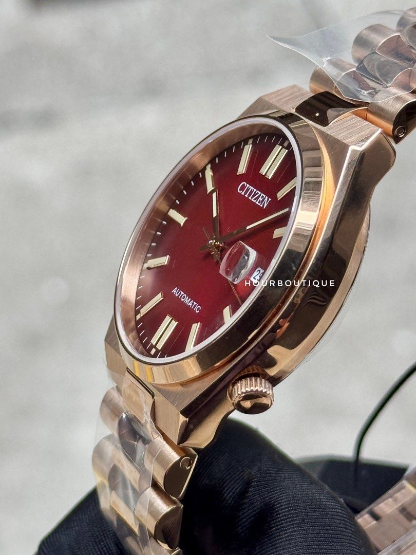 Brand New Citizen Tsuyosa Rose Gold Case with Red dial Automatic Watch NJ0153-82X