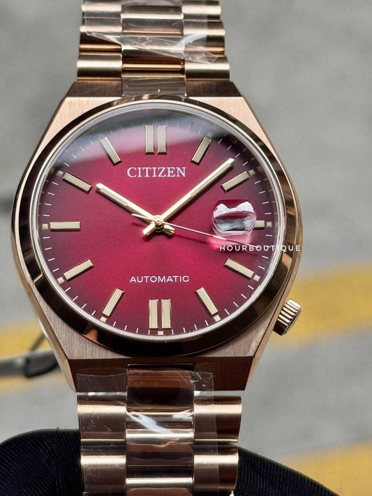 Brand New Citizen Tsuyosa Rose Gold Case with Red dial Automatic Watch NJ0153-82X