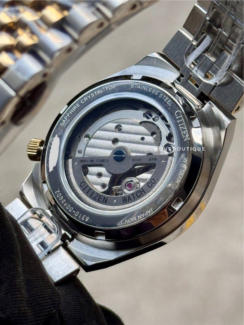 Brand New Citizen Tsuyosa Two Tone Jubilee Brac Green Gullioche Dial Automatic Watch NK0024-54X