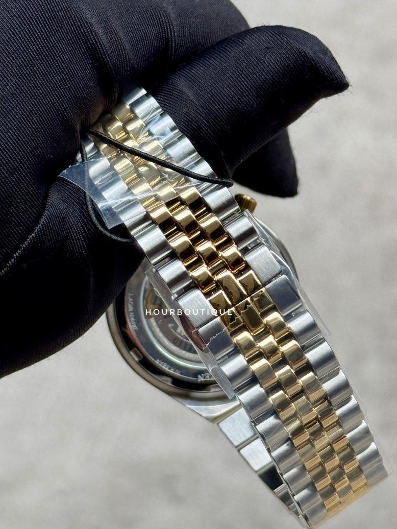 Brand New Citizen Tsuyosa Two Tone Jubilee Brac Green Gullioche Dial Automatic Watch NK0024-54X