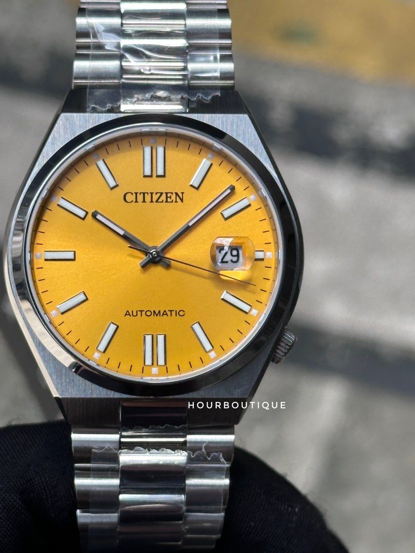 Brand New Citizen Tsuyosa Yellow Dial Automatic Dress Watch NJ0150-81Z