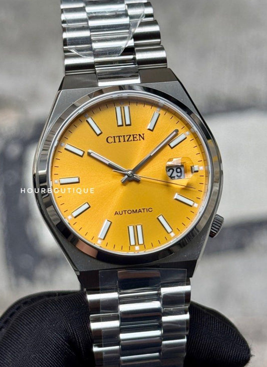 Brand New Citizen Tsuyosa Yellow Dial Automatic Watch NJ0151-81Z
