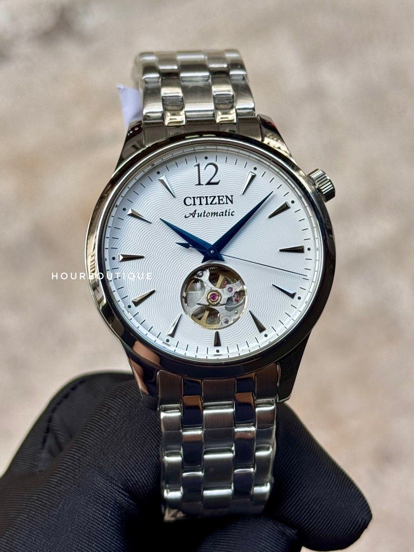 Brand New Citizen White Dial Automatic Open Heart Watch NH9131-73A