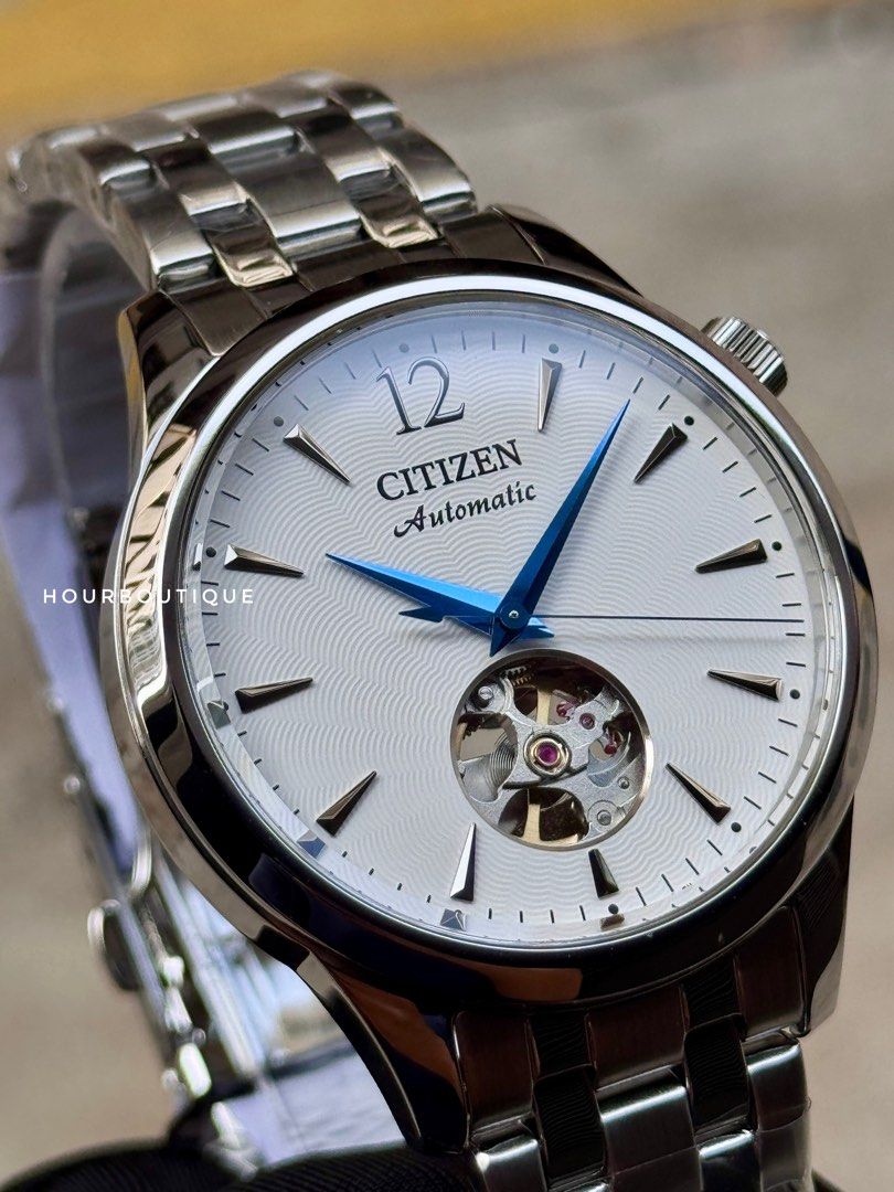 Brand New Citizen White Dial Automatic Open Heart Watch NH9131-73A