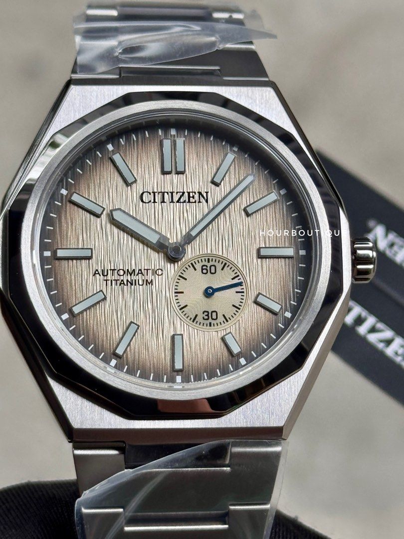 Brand New Citizen ZenShin Automatic, Super Titanium Oak Tree Dial Watch NK5020-58P
