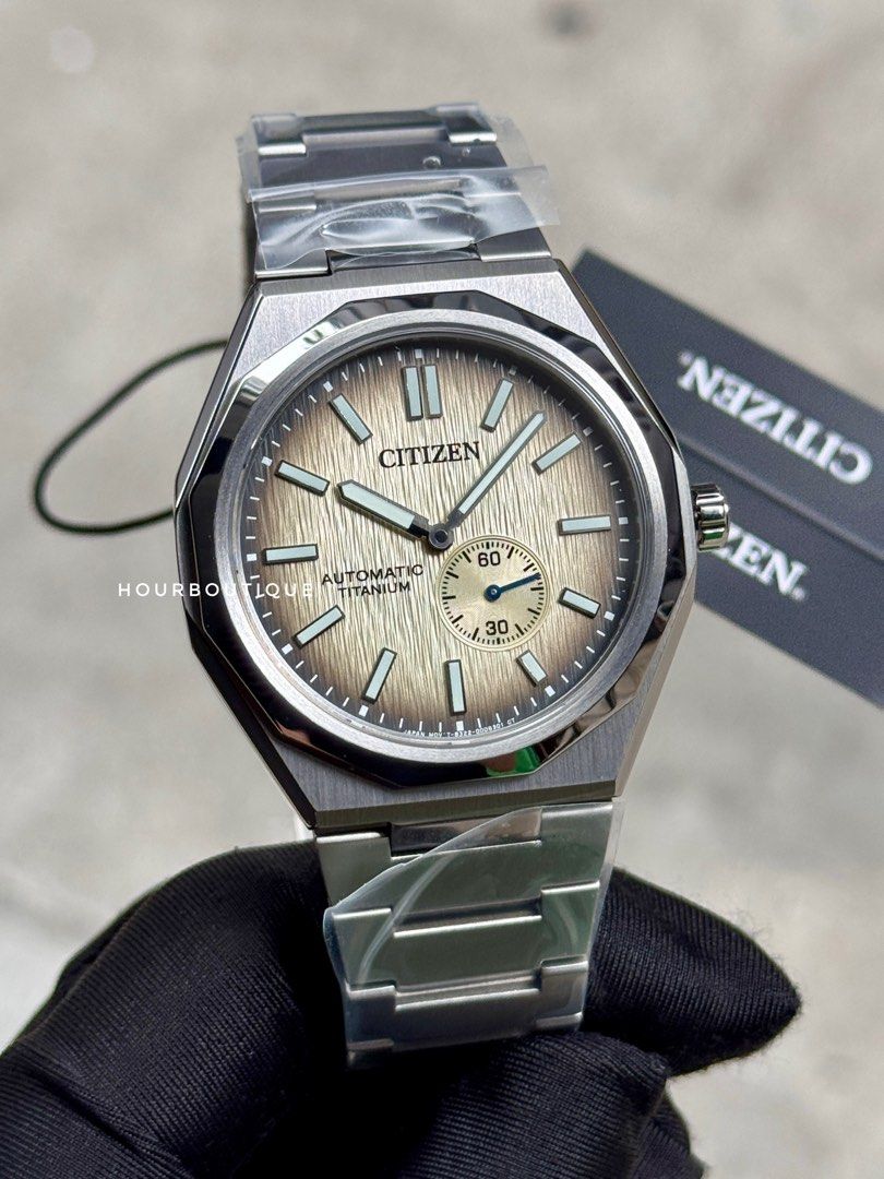 Brand New Citizen ZenShin Automatic, Super Titanium Oak Tree Dial Watch NK5020-58P