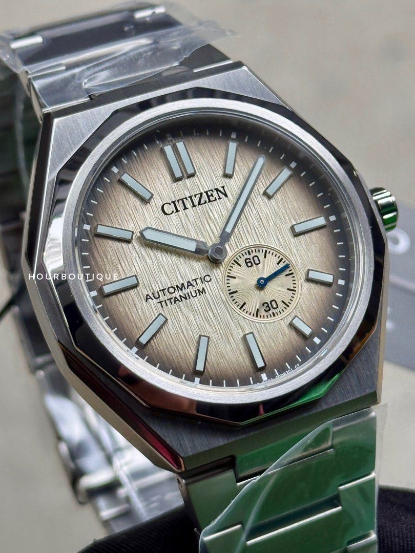 Brand New Citizen ZenShin Automatic, Super Titanium Oak Tree Dial Watch NK5020-58P