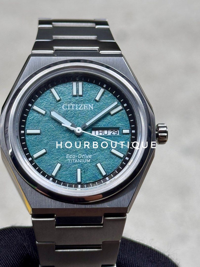 Brand New Citizen ZenShin Green Forest Dial, Eco-Drive Super Titanium Watch