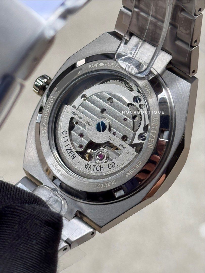 Brand New Citizen ZenShin Super Titanium Ice Blue Dial Automatic Watch NK5020-58L