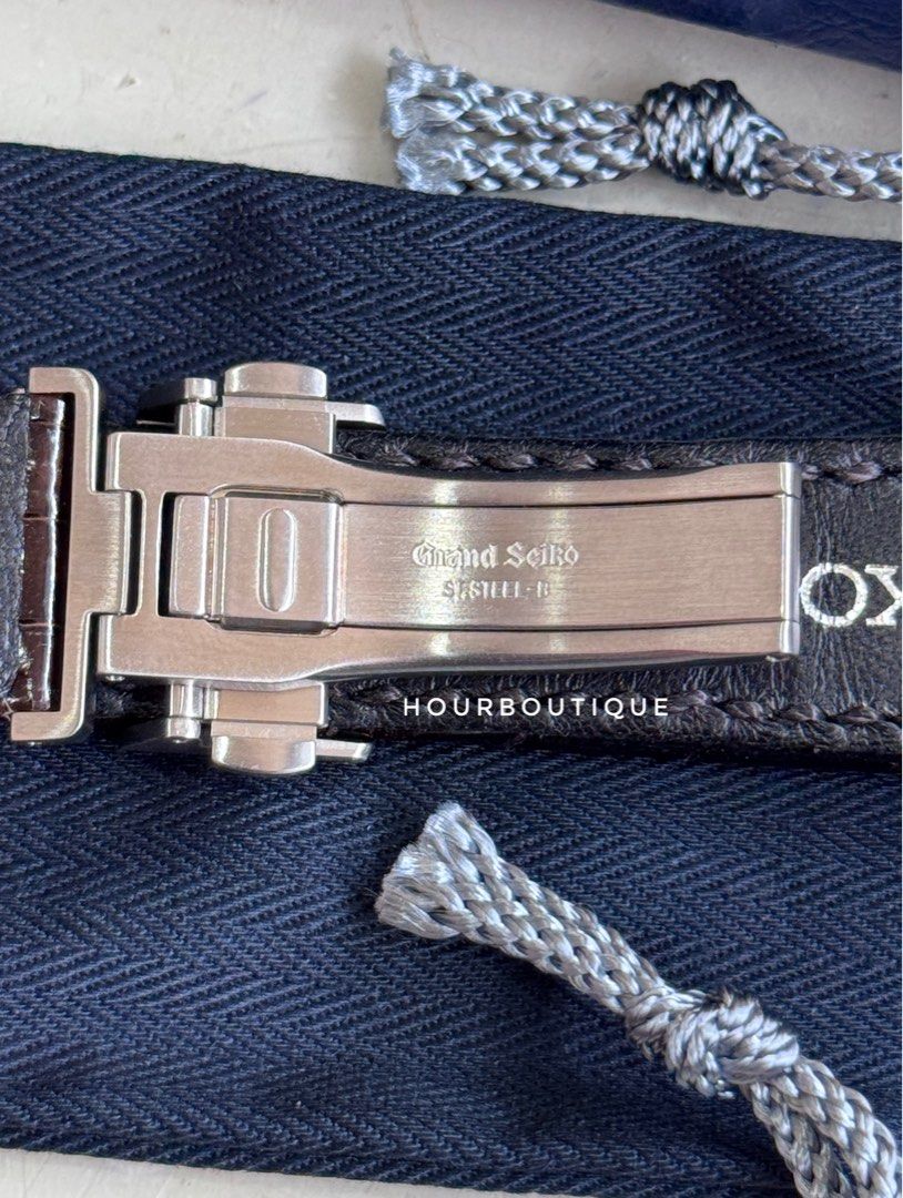 Brand New Grand Seiko Genuine Alligator 19mm Leather Strap and 18mm Deployant Clasp