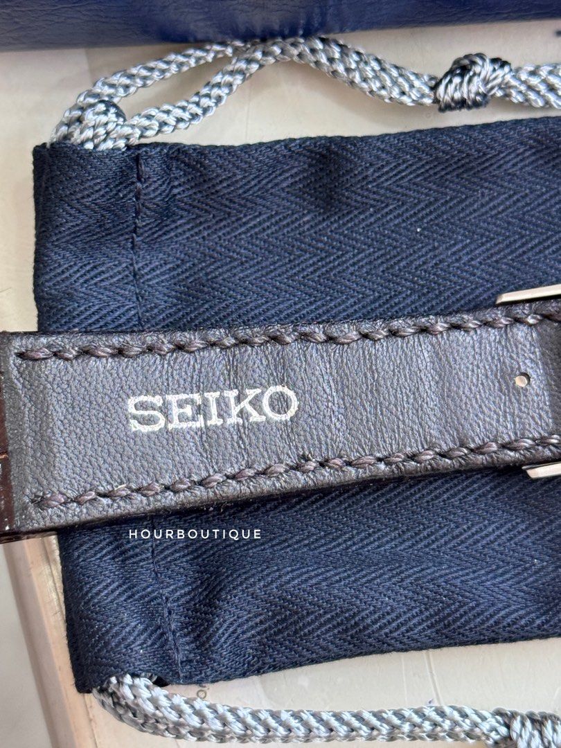 Brand New Grand Seiko Genuine Alligator 19mm Leather Strap and 18mm Deployant Clasp