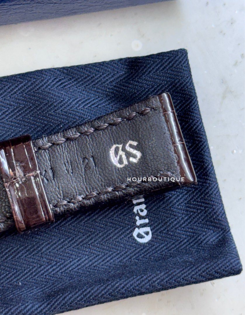 Brand New Grand Seiko Genuine Alligator 19mm Leather Strap and 18mm Deployant Clasp