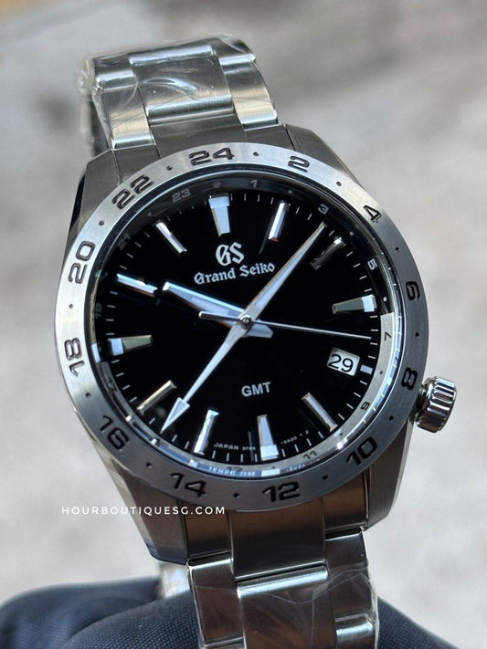 Brand New Grand Seiko Quartz GMT Black Dial Men’s Watch SBGN027