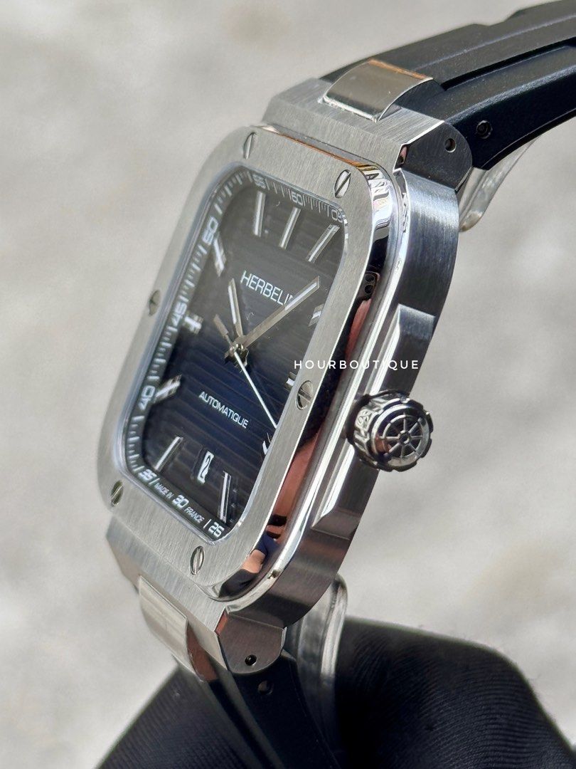 Brand New Herbelin Cap Camarat Square Blue Dial Automatic Watch