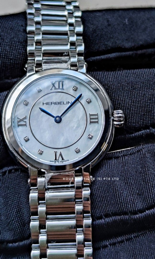 Brand New Herbelin Lady's Dress Watch with Pearl Dial