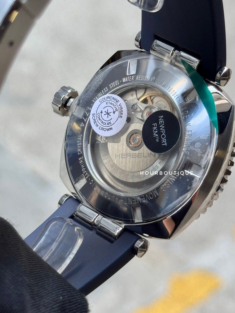 Brand New Herbelin NewPort Automatic Ceramic Bezel Divers Watch, Made In France 🇫🇷