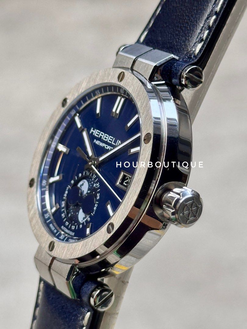 Brand New Herbelin Newport Automatic MoonPhase Made in France Watch 2889A15