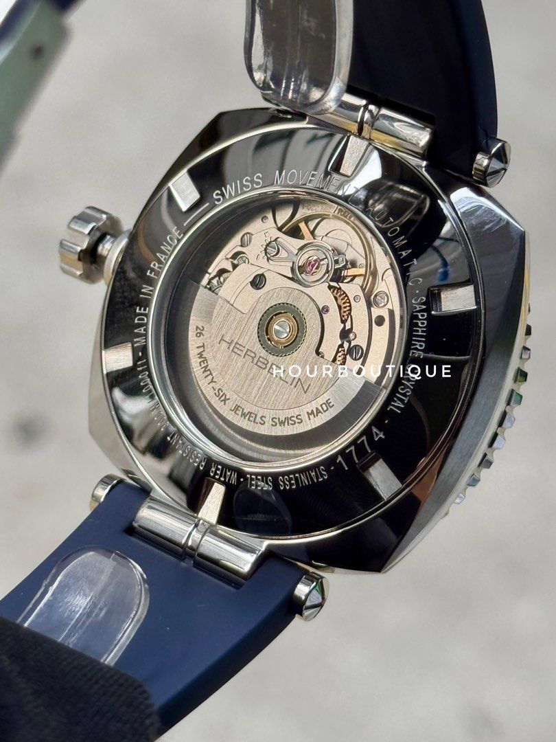 Brand New Herbelin NewPort Automatic Divers Made In France Watch 1774BL15