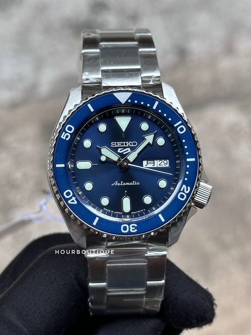 Brand New Japan Edition Seiko 5 Blue Dial Mens Automatic Casual Watch SBSA001 SRPD51K1