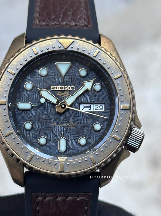 Brand New Japan Edition Seiko 5 Bronze look Mens Automatic Watch SBSA072 SRPE80K1
